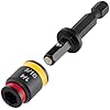 Malco MSHC C-RHEX 1/4" & 5/16" SAE Cleanable, Reversible, Magnetic Hex Chuck Driver| Bit-Tip & Zip-in Driver Bit | Magnetic Flip Bit Driver, Flip Socket Driver (2in)
