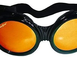 ArcOne The Fly Safety Goggles - Full Coverage Round Lens (Smoke Lens with Yellow/Orange Mirror Finish)