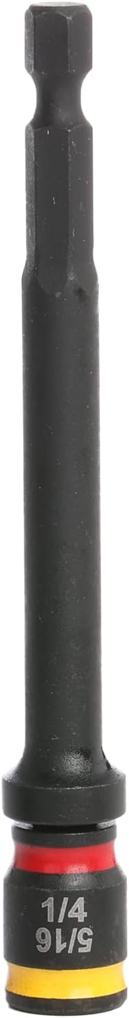 Malco MSHMLC C-RHEX MSHC 1/4" & 5/16" SAE Cleanable, Reversible, Magnetic Hex Bit-Tip & Zip-in Driver | Flip Bit, Flip Socket (4in)