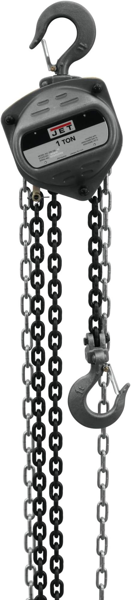 JET 1/2-Ton Hand Chain Hoist, 10' Lift (Model S90-050-10)