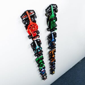 12 X Wall Mounts Compatible with Lego F1 Speed Champions Cars - Hooks for Car Displays - Compatible with All Speed Champions Sets (12 Pack)
