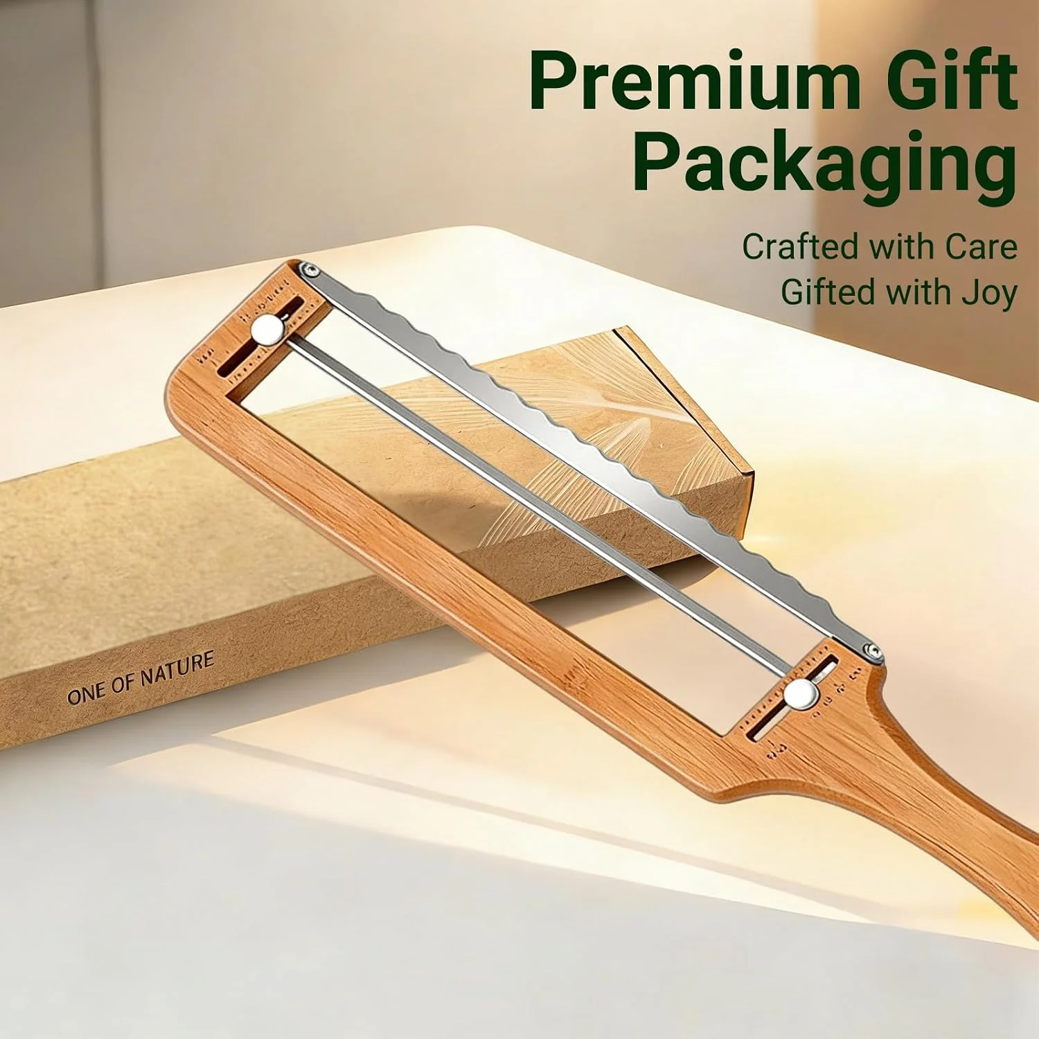 Adjustable Bread Slicer – Serrated Stainless Steel Blade - Image 3