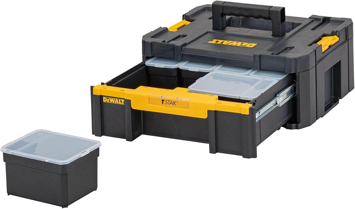 DWST1-70705 T-Stak III Tool Storage Box with Drawer, Yellow/Black - Image 5