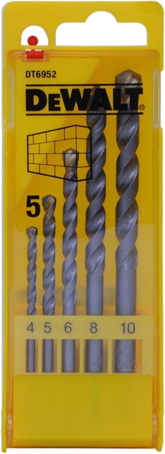 5-Piece Masonry Drill Bit Set Carbide 4-10 mm DT6952-QZ - Image 2