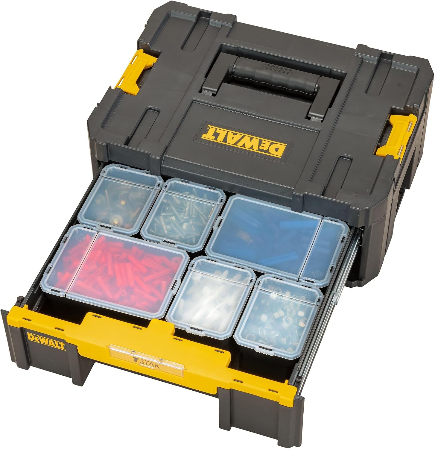DWST1-70705 T-Stak III Tool Storage Box with Drawer, Yellow/Black - Image 4