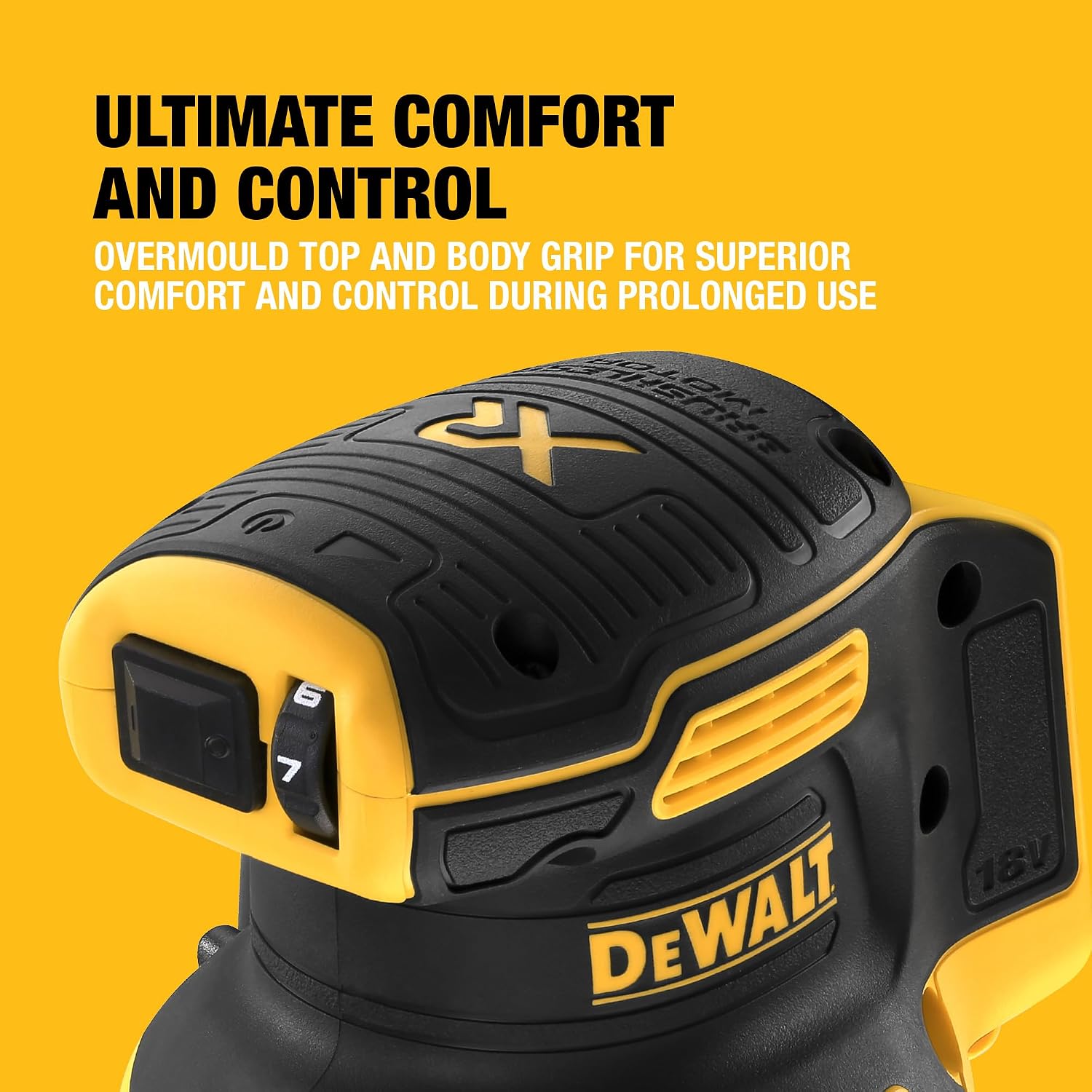 18V XR Brushless 125mm Sander, Tool Only, DCW210N-XJ - Image 2