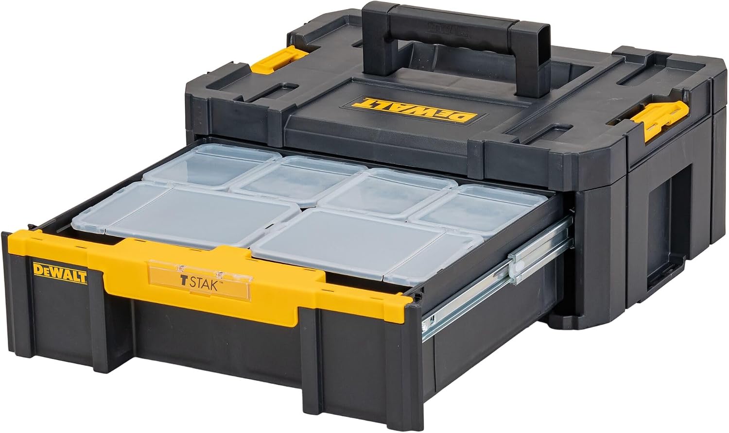 DWST1-70705 T-Stak III Tool Storage Box with Drawer, Yellow/Black - Image 6