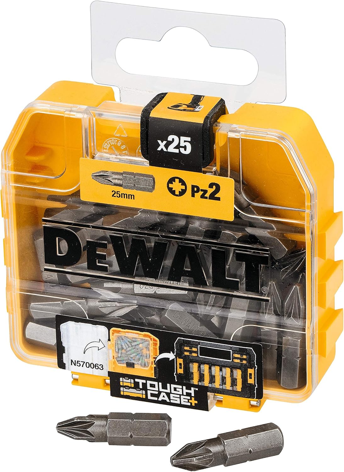 25mm Screwdriver Bit Set, 25 Piece, TOUGHCASE+, DT71521-QZ - Image 2