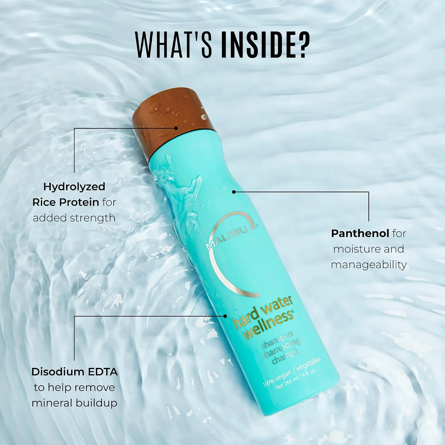 Malibu C Hard Water Wellness Shampoo 266ml - Image 5